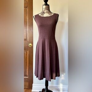 LOFT Sleeveless Dress in Plum